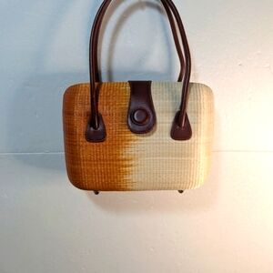 Elegant Tan and Brown Le Sac Handbag